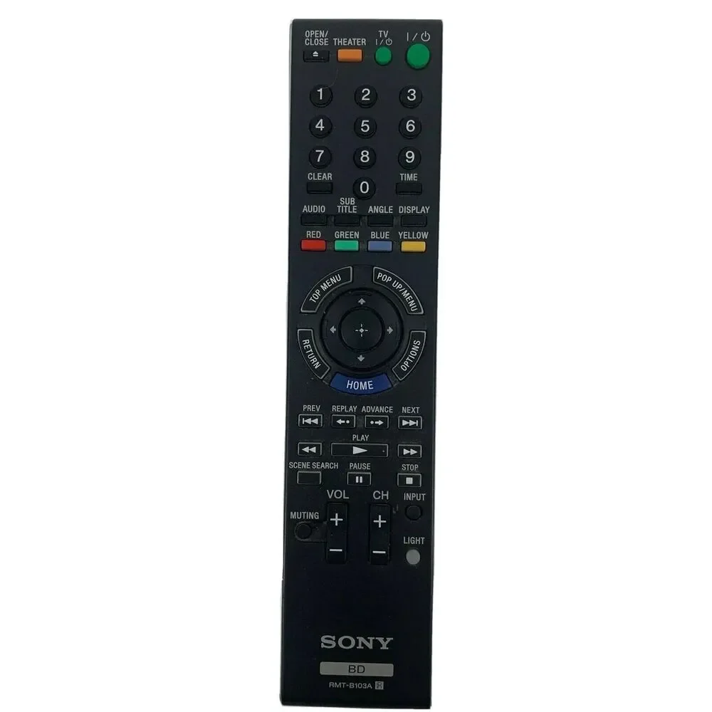 SONY RMT-B103A BLU-RAY DISC REMOTE CONTROL BDPS5000ES, BDPS550, BDPBX1, HTBD2350